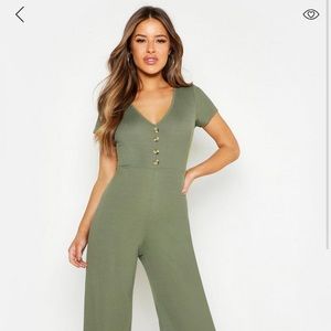 Petite khaki Boohoo Romper